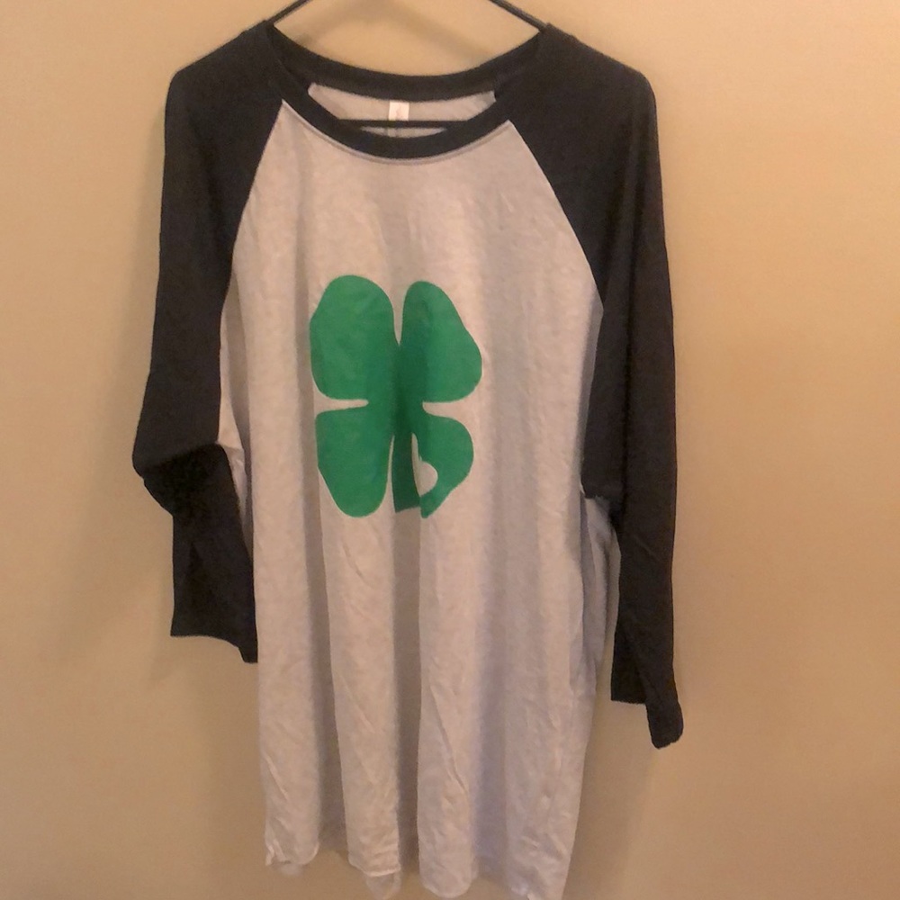 NEW! Irish Green Clove Baseball Tee